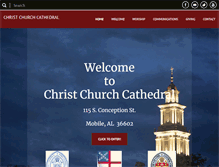 Tablet Screenshot of christchurchcathedralmobile.org